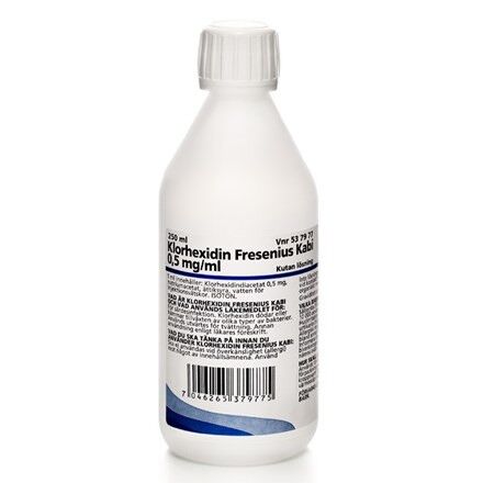 Kutan lösning för hund | 0,5 mg/ml, desinfekterande effekt | Fresenius Kabi